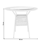 Set mobilier grădină Koven – schiță cu dimensiuni