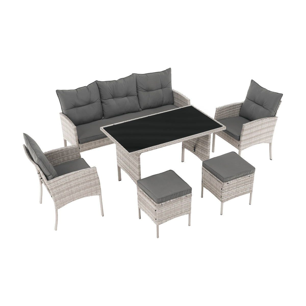 Set mobilier grădină Lalen, vedere din alt unghi, imaginea 2
