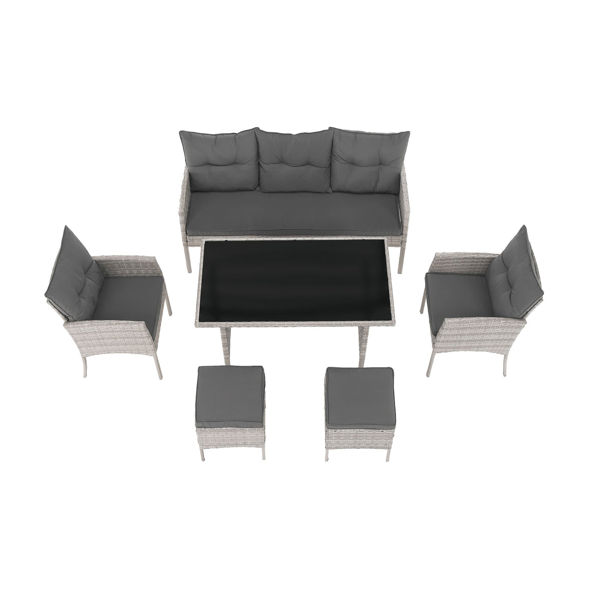 Set mobilier grădină Lalen, vedere din alt unghi, imaginea 7
