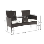 Set mobilier grădină Lalit – schiță cu dimensiuni