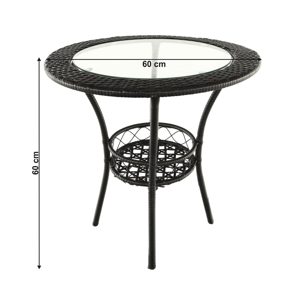 Set mobilier grădină Lasan – schiță cu dimensiuni, imaginea 2