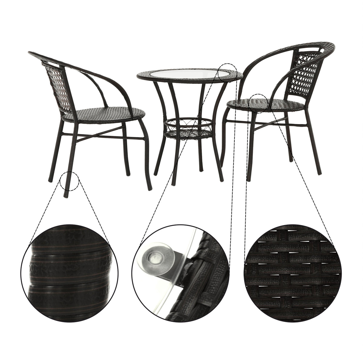 Set mobilier grădină Lasan, vedere din alt unghi