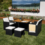 Set mobilier grădină Melford în grădină și pe terasă