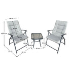 Set mobilier grădină Muson – schiță cu dimensiuni