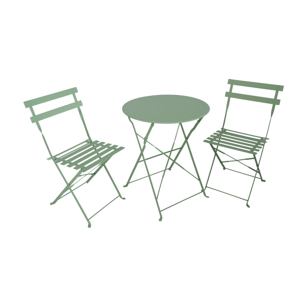 Set mobilier grădină Obax, verde, vedere din față