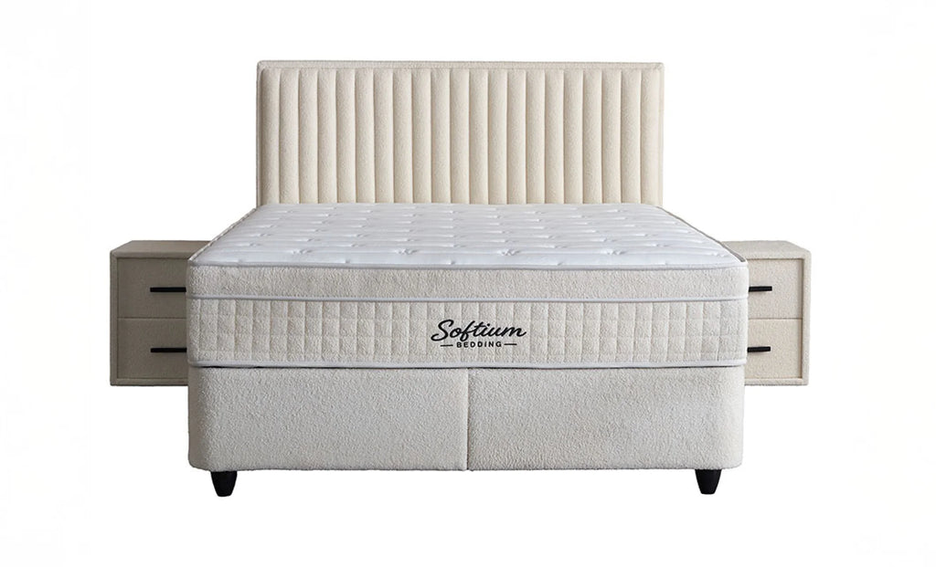 Set pat tapitat Saltea si Somiera Arden White