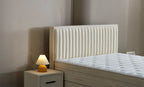 Set pat tapitat Saltea si Somiera Arden White, vedere 5