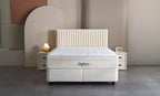 Set pat tapitat Saltea si Somiera Arden White, vedere 7
