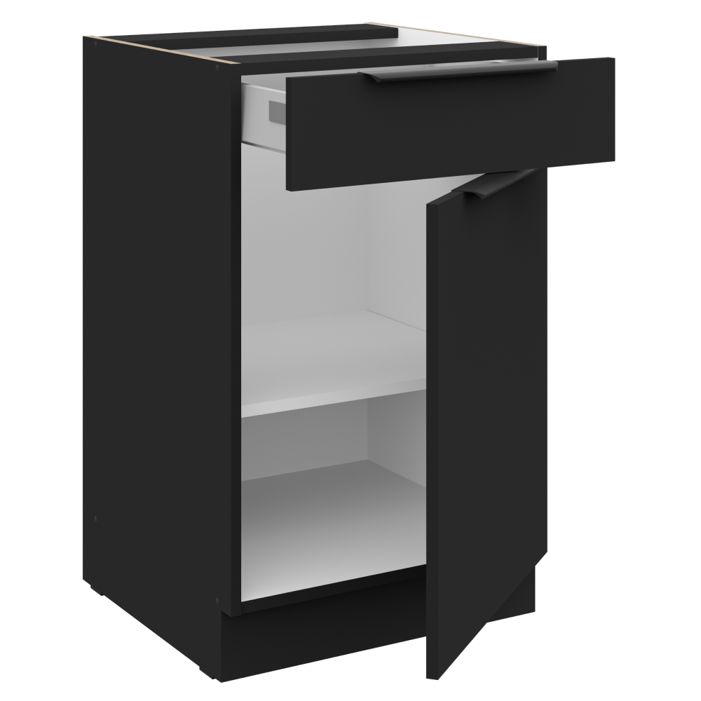 Dulap bucatarie modular SIBER 50 D 1F 1S BB, vedere 4