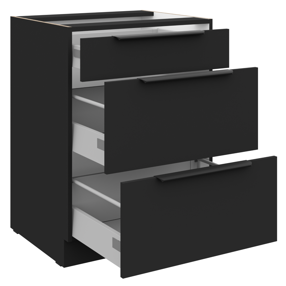 Dulap bucatarie modular SIBER 60 D 3S BB, vedere 4