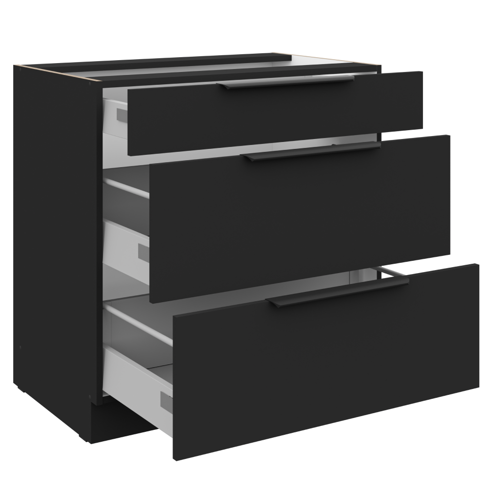 Dulap bucatarie modular SIBER 80 D 3S BB, vedere 4