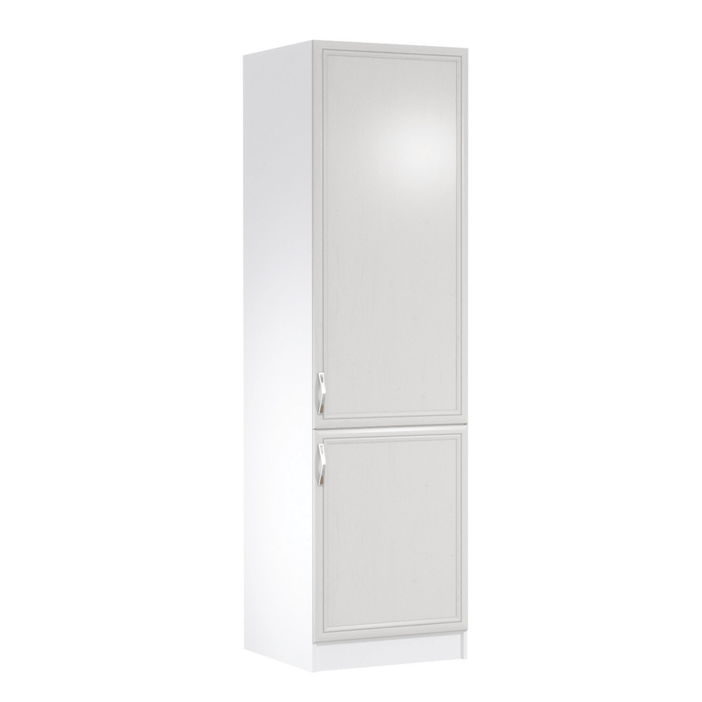 Dulap pentru frigider incorporat D60ZL SICILIA, model dreapta, alb/pin Andersen