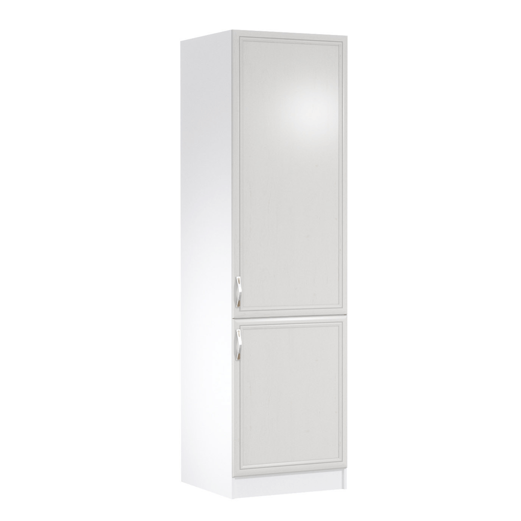 Dulap pentru frigider incorporat D60ZL SICILIA, model dreapta, alb/pin Andersen