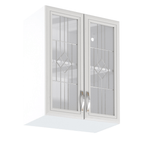 Dulap superior G60S cu geam SICILIA, alb/pin Andersen