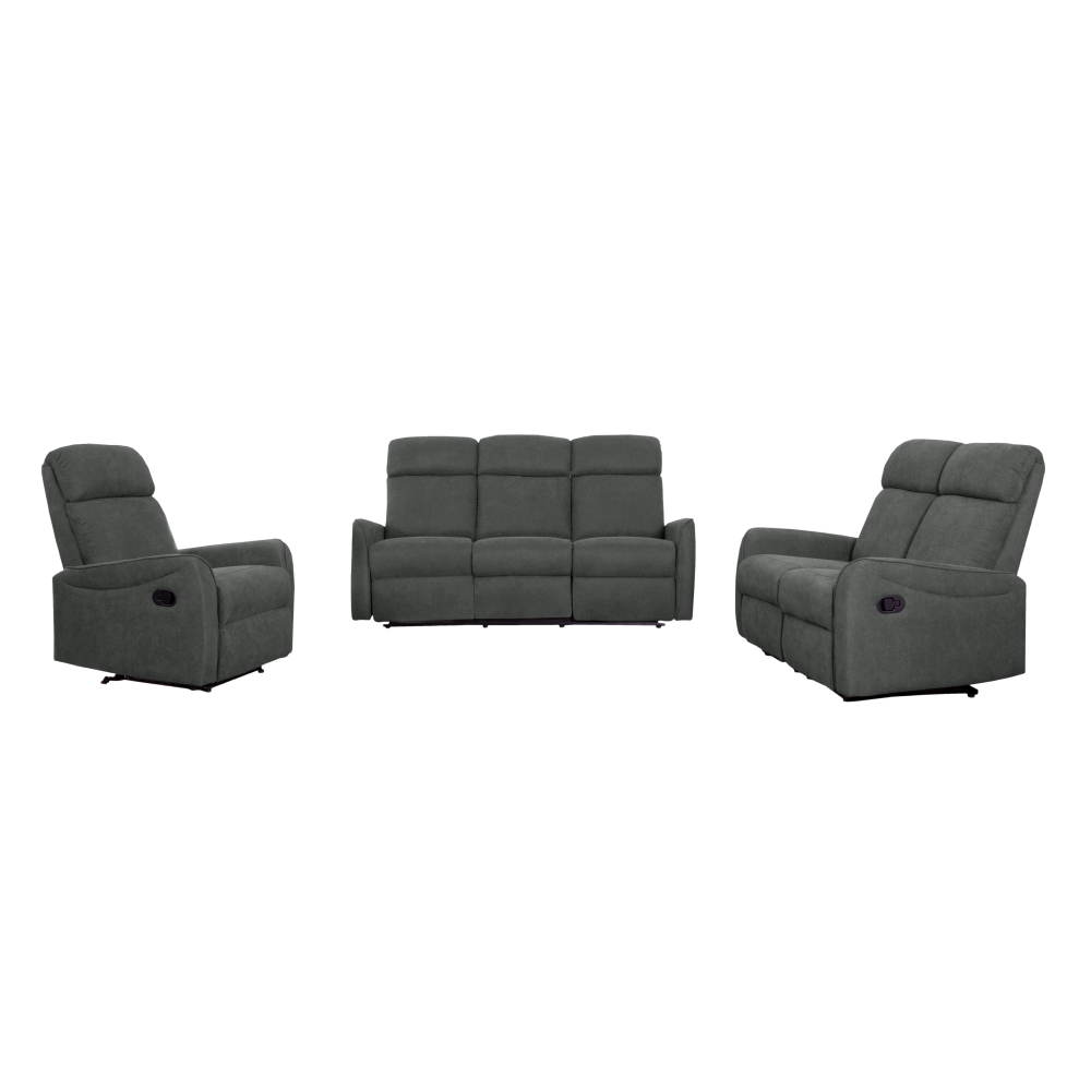 Set canapele 3+2+1 FASAN, stofa gri inchis