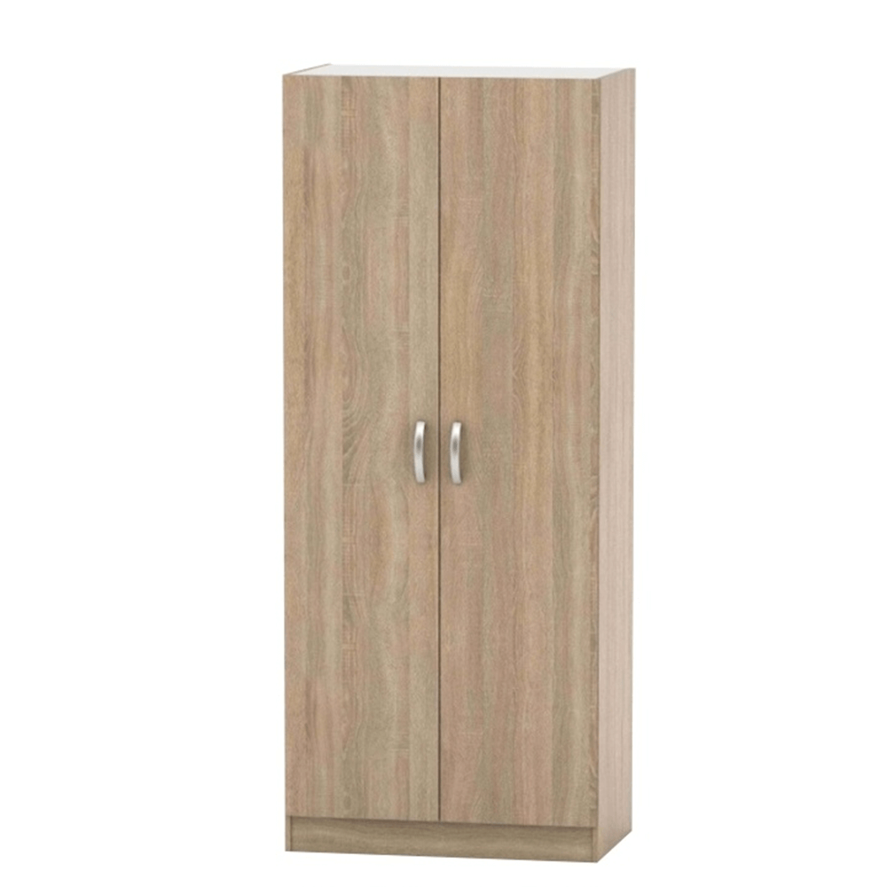 Dulap cu 2 usi BETTY 2 BE02-003-00, de haine, cu polite, stejar sonoma