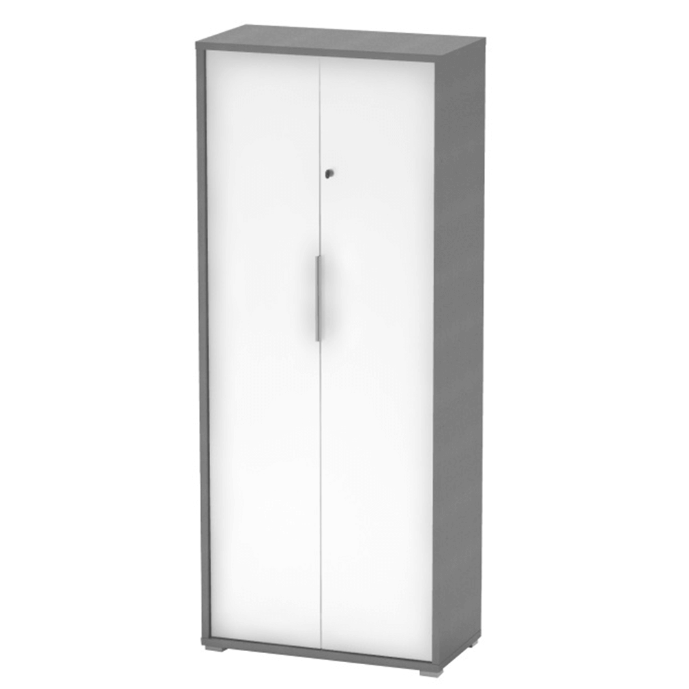 Dulap cu incuietoare RIOMA NEW TIPUL 31, grafit/alb