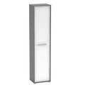Dulap inalt cu polite RIOMA NEW TYP 06, grafit/alb