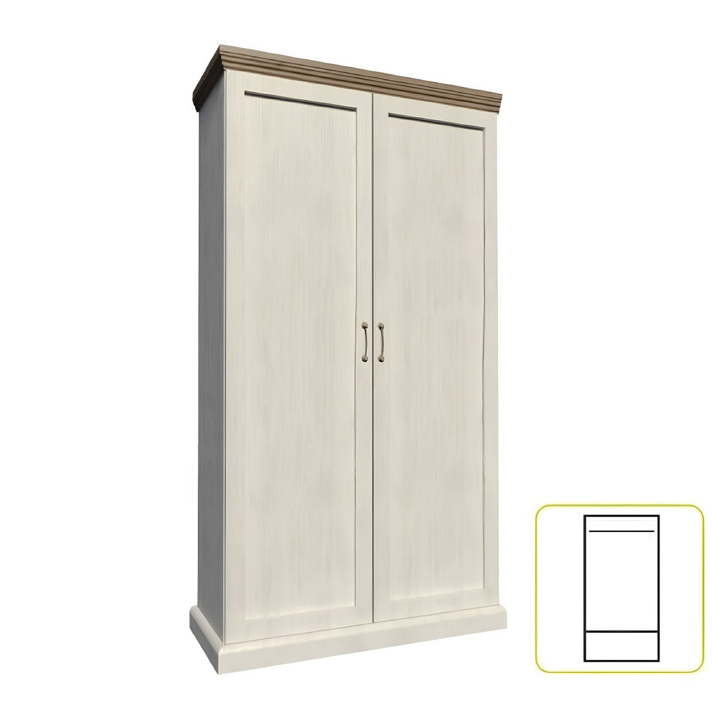 Dulap ROYAL S2D, pin nordic/stejar salbatic
