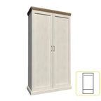 Dulap ROYAL S2D, pin nordic/stejar salbatic