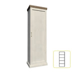 Dulap ROYAL S1D, pin nordic/stejar salbatic