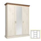 Dulap ROYAL S3D, pin nordic/stejar salbatic