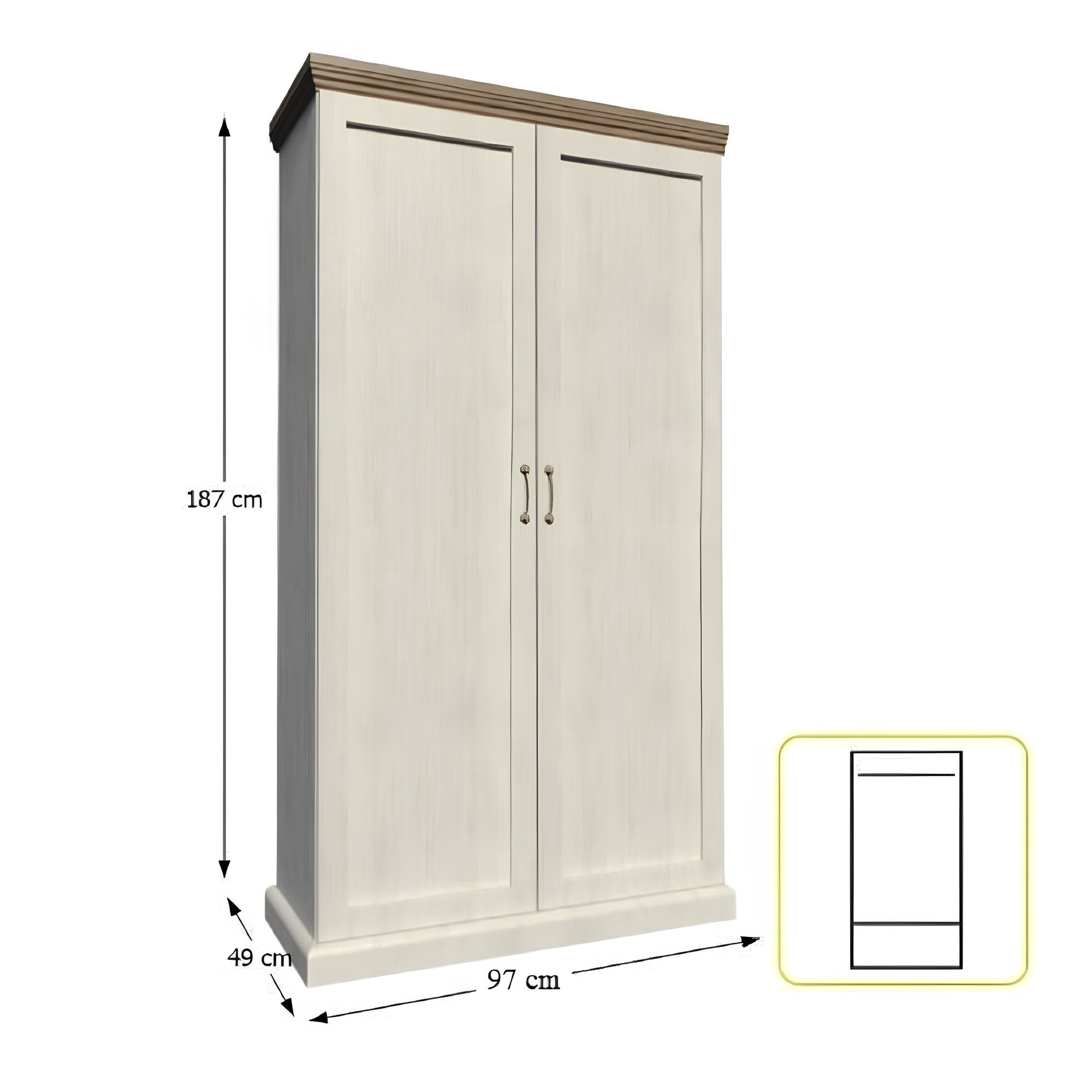 Dulap ROYAL, pin / stejar