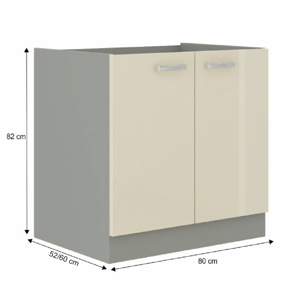 Dulap bucatarie modular PRADO 80 D 2F BB, vedere 5