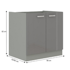 Dulap bucatarie modular PRADO 80 D 2F BB, vedere 7