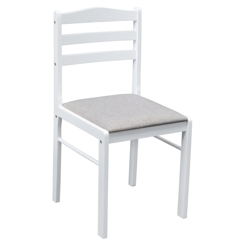 Set dining SOMIN, alb / gri bej