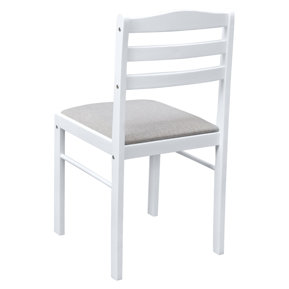 Set dining SOMIN, alb / gri bej