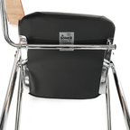 Scaun SONER, negru / natural