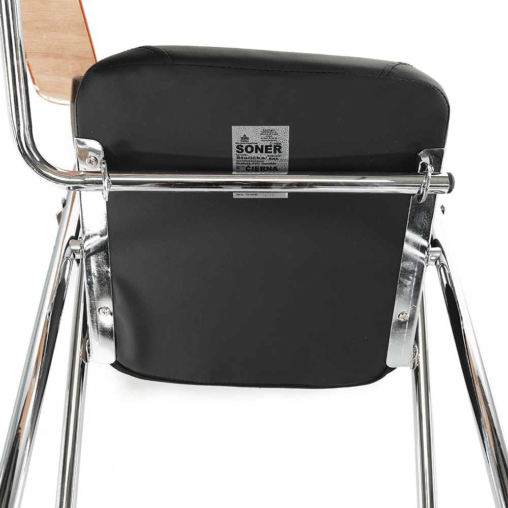 Scaun SONER, negru / natural
