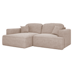 Set canapea de colt SOUL ROH, bej Taupe, pe stanga