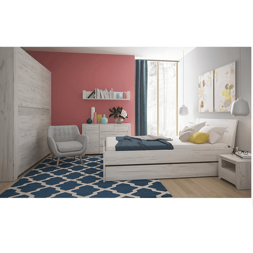 Ansamblu dormitor ANGEL, alb kraft