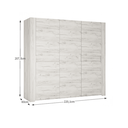 Ansamblu dormitor ANGEL, alb kraft