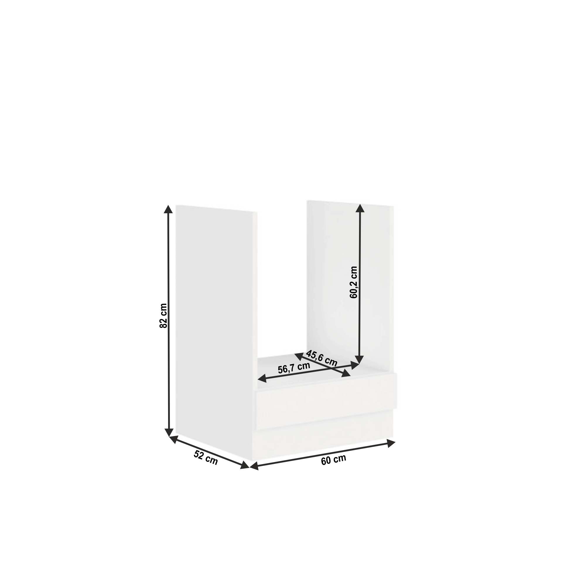 Dulap bucatarie modular SPLIT 60 DG BB, vedere 3
