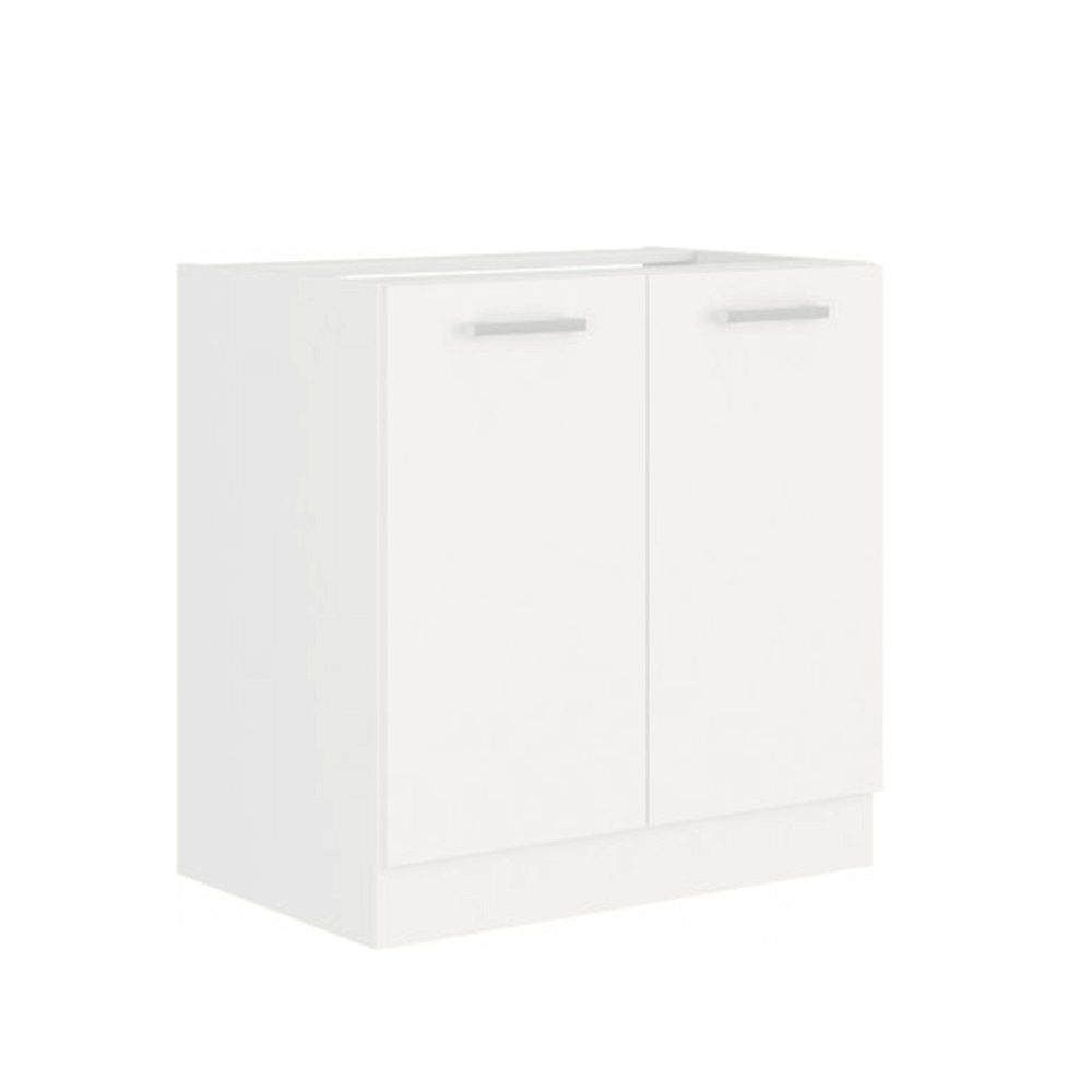 Dulap pentru chiuveta SPLIT 80 ZL 2F BB, alb