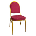 Scaun JEFF 3 NEW, stivuitor, tesatura rosie/vopsea aurie