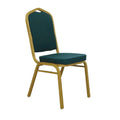 Scaun rabatabil ZINA 2 NEW, verde/cadru mat auriu