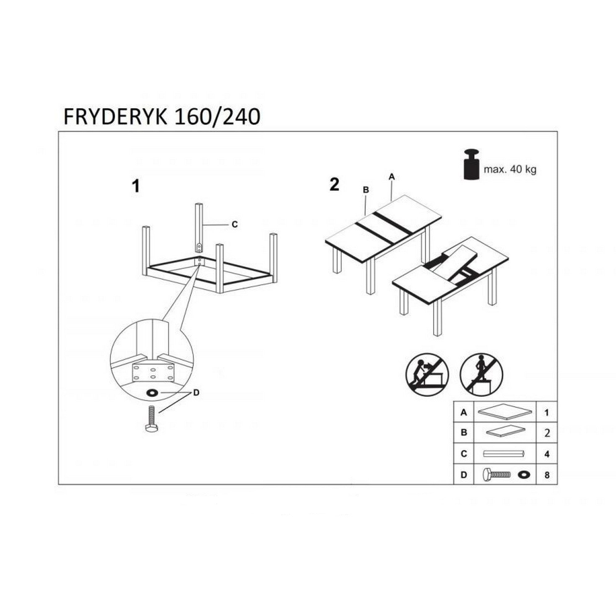 Masa extensibila FRYDERYK, vedere 14