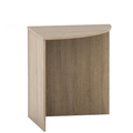 Masa de colt rotunda TEMPO ASISTENT NEW 024, stejar sonoma