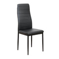 Scaun COLETA NOVA, piele eco neagra/metal negru