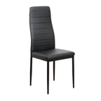 Scaun COLETA NOVA, piele eco neagra/metal negru
