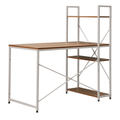 Birou PC/birou multifunctional practic VEINA, stejar/alb