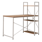Birou PC/birou multifunctional practic VEINA, stejar/alb