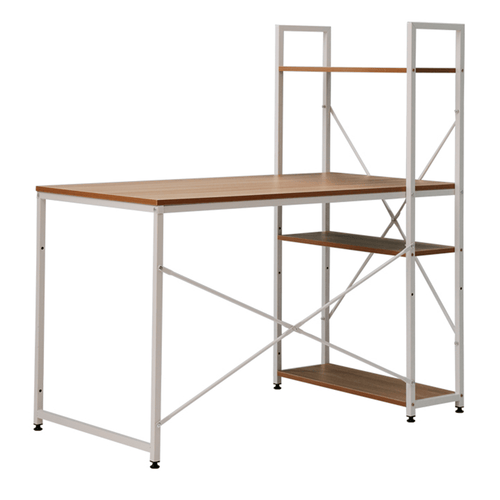 Birou PC/birou multifunctional practic VEINA, stejar/alb