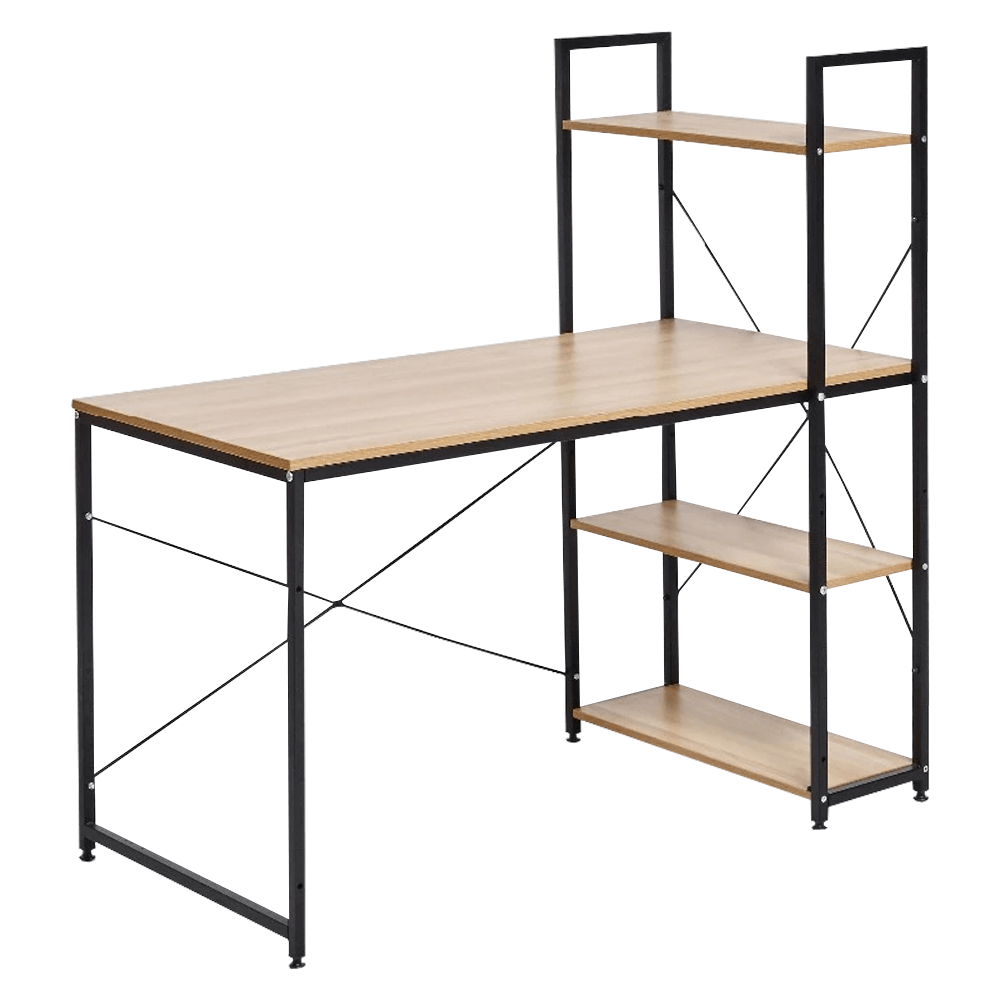 Birou PC VEINA, stejar/negru