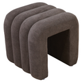 Taburet de design SUNDO, tesatura maro