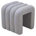 Taburet de design SUNDO, tesatura gri
